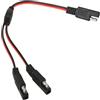 Bottone SAE Y, cavo adattatore splitter da 18 AWG, 1 a 2 connettori per auto, cavo di prolunga