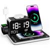 acer Stazione di ricarica wireless 7 in 1 con luce notturna a luminosità regolabile, compatibile con iPhone 16/15/14/13/12 tutte le serie, telefoni Android, AirPods e iWatch, caricabatterie rapido con