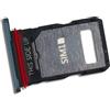 Generico Porta Scheda Dual SIM di Ricambio per Motorola Edge 50 Fusion (XT2429) Blu