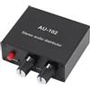 Goshyda Amplificatore Audio Stereo, Distributore Audio Stereo Domestico a Doppio Canale Preamplificatore Audio, Splitter Audio Stereo per Altoparlanti Subwoofer