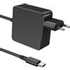 Siliconvalleystore TYPE C 20V 3.25A 65W USB-C Type-C Alimentatore Caricabatterie di Ricambio per MacBook Caricatore per ASUS ZenBook lenovo dell Xiaomi air HP Sony Power