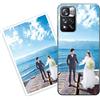 Sunrive Personalizzate Cover compatibile con Xiaomi Redmi Note 11 Pro+ 5G personalizzabile con Foto Testi Frase Logo Disegni e Grafiche Personalizzata, assorbimento degli urti morbido TPU trasparente