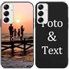Yoedge Cover Personalizzata Custodia per Samsung Galaxy A35 5G 6,6 Personalizzato con Foto Testi Disegni Personalizza Custodia Immagine, Antiurto Nero Personalizzabili Case per Samsung A35 5G