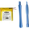 vhbw batteria sostituisce Apple 616-0332, 616-0337, 616-0333 per MP3 music player lettore musicale (450mAh, 3,7V, Li-Poly)