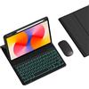 HLTOOP Custodia con Tastiera per Huawei Matepad SE 11 Pollici 2024, Tastiera Bluetooth Wireless Rimovibile Retroilluminata con Portapenne, Mouse per Tablet,Nero