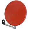 Gibertini Specchio satellitare in alluminio, 75 cm, rosso mattone