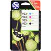 HP 4 x HP C 2 P 42 AE, c2p42ae/932 X L933 x l, NR 932/NR 933 XL inchiostro originale Nero, Ciano, Magenta, Giallo