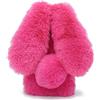 Tivenfezk Nadoli Bunny Custodia per Xiaomi Redmi Note 9 PRO,Inverno Orecchio di Coniglio Faux Fur Cover Morbido Carina Soffice Peloso Indietro Astuccio Caso
