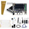 Yahboom Jetson Nano 4GB RAM +AI Voice Module + IMX219 77° Camera + Acrylic Case+Power Adapter + 64GB USB Flash Drive 16GB eMMC Storage Provides Programming Ubuntu Data (AI Large Model Kit)