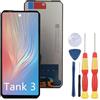 SiuVorZhi Display LCD compatibile con Unihertz Tank 3 Display LCD Touch Screen Assembly Riparazione Parti di ricambio con strumenti.