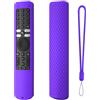 Generic Custodia Protettiva per Telecomando per Xiaomi XMRM-ML,Copertura Protettiva in Silicone Anti-scivolo Anti-goccia con Cordino per Xiaomi XMRM-ML Accessori per Telecomando (Viola)