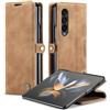 WenBaby CaseMe Cover per Samsung Galaxy Z Fold 4, Magnetica Cover a Libro con Slot per Schede, Custodia in PU Pelle Portafoglio per Samsung Galaxy Z Fold 4, Marrone