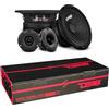 GK SOUND KIT SET PER DS18 PRO-GM6.4PK sistema a 2 vie 16,5 cm 165 mm 6,5, 140 watt rms 480 watt max, 2 midrange e 2 tweeter, 4 ohm, per auto, a coppia