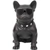 Vendopolis Altoparlante portatile Bluetooth Bulldog Altoparlante FM Radio USB TF Card MP3 con microfono Karaoke (nero)