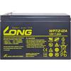Kung Long Batteria Kung Long WP7.2 - 12 12 V 7,2 AH F250 (6,3 mm) AGM Batterie VDS non necessita di manutenzione