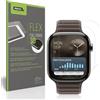 dipos FLEX 2x Pellicola Protettiva opaca per Apple Watch SE 3 44mm | Antiriflesso, Copertura Totale dello schermo al 100%, autorigenerante, senza bolle, anti impronte, autoadesiva