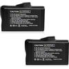 tooloflife 2 Batterie Ricaricabili ai Polimeri di Litio, 5200 mAh, 7,4 V, Batteria Agli Ioni di Litio per Vestiti Sciarpe Riscaldate, 3,5 x 1,35 mm DC