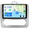 YUNTX [6GB+128GB] Android 15 Autoradio für For.d Focus(2004-2011)-[Integriertes CarPlay/Android Auto/DSP/GPS]-9" IPS 2.5D-Kamera+MIC-DAB/Mirror Link/Bluetooth 5.0/360 Kamera/Lenkradsteuerung