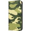 Mixroom - Custodia Cover Case a Libro per iPhone SE 2020 con Stand in Ecopelle Chiusura Magnetica Portafoglio Parte Interna in TPU Morbida Fantasia Militare Tela M729