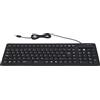CCYLEZ Tastiere per Computer, Tastiera Cablata USB, Tastiere Spagnole Portatili, Tastiere Pieghevoli a 105 Tasti, Plug And Play, Design Silenzioso e in Silicone, per PC e Laptop