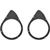 IPNOSIS Coppia supporti posteriori per altoparlanti da 165mm per Abarth 500/595/695 dal 08 in poi, Fiat 500 dal 07 in poi, Fiat 500C dal 09 in poi, Fiat Stilo dal 01-10, Lancia Delta III 08-14 IP-SP166/B