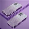 PAIX Custodia Telefono Trasparente Compatibile con Motorola Moto G14 Cover Cornice Elettroplaccata Gradiente Glitter Protettiva Sottile TPU