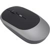 Annadue 2,4 G di Mouse Wireless a Doppia modalità Bluetooth, Mouse Silenzioso Ricaricabile con DPI a 3 Livelli (800/1200/1600) per Mac OS X, per Laptop, PC, ergonomico. (GRAY)
