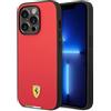 CG MOBILE Ferrari - Custodia protettiva in pelle PU per iPhone 14 Pro con logo Bandiera Italiana, con facile chiusura a scatto, assorbimento degli urti e logo firmato