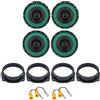 IPNOSIS Kit 4 Casse IP-01165 per Fiat Stilo (5P) con 2 Supporti Anteriori, 2 Supporti Posteriori e 4 Connettori