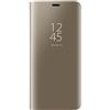 Dedux Cover Compatibile con Samsung Galaxy S21 Ultra 5G Custodia Luxury Mirror Pelle Leather Magnetic Flip Stand Protective Cover case for Samsung Galaxy S21 Ultra 5G, oro