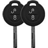 mt key 2x Soft Case Protezione Cover Car Key Nero per Mitsubishi Colt VI Smart Forfour 454