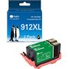 G&G Cartucce compatibili per cartucce HP 912 XL XL 912XL Multipack per HP OfficeJet Pro 8020 8022e 8010 8012 8013 8014 8015 (2 nero)