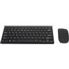Denash Combinazione Mouse Tastiera Wireless, Tastiere Ergonomiche Colorate con Indicatore LED, Design Non Luminoso Mouse Compatto Impermeabile con Sospensione Automatica, per Ufficio