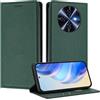 MOJIA Cover per Oukitel C5, [Forte Chiusura Magnetica] Case Portafoglio in Pelle PU Premium, Custodia a Libro per Telefono con Porta Carte. Verde