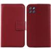 Lankashi Flip Vera Pelle Case per Cubot X20 / X20 PRO 6.3 TPU Silicone Genuine Premium Leather Cover Custodia Caso Guscio Protettiva Skin con Scomparti Carte Portafoglio Book Wallet (Rosso Scuro)