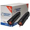 Organizza Ufficio CE278A CE-278A 2 Toner Compatibili 2.100 Pagine Cad. per HP Laserjet M1536DNF M1536 P1600 P1606 P1560 P1606DN P1566