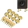 Jadeshay Picchi per Altoparlanti, Piedini per Isolamento Altoparlante Set di 8 Paia punte per Altoparlanti 6MM * 36MM Isolamento a Punta per Altoparlante Amplificatore Lettore CD DVD Telaio