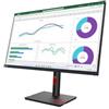 Lenovo ThinkVision T32h-30 - Monitor QHD da 31,5, IPS, 99% sRGB, USB-C 90W, HDMI 2.1, DP 1.4, RJ45 LAN, regolabile in altezza, TÜV Low Blue Light, Eyesafe, Smart Power, 3 anni di garanzia
