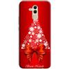 Mixroom - Cover Custodia Back case In TPU Silicone Morbido Per Huawei Mate 20 Lite Fantasia Fiocco e Buon natale L1123