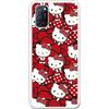 Personalaizer Custodia compatibile con OPPO A52/A72/A92 con design Hello Kitty e fiocchi rossi e pois - Stile Kawaii - Cover in silicone TPU flessibile trasparente