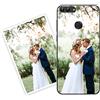 Sunrive Personalizzate Cover compatibile con Huawei P Smart personalizzabile con Foto Testi Frase Logo Disegni e Grafiche Personalizzata, assorbimento degli urti morbido TPU trasparente