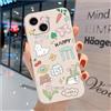hdqICase Custodia Carina Compatibile con Google Pixel 7a - Comoda Cover in TPU Morbido Bianco Animali Cartoni Case