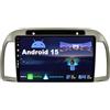 BXLIYER SXAUTO Android 15 IPS Autoradio Per Nissan March Micra K12 (2002-2010) - Senza fili Carplay & Android Auto - GRATUITI Telecamera - DAB Fast-boot Volante Split-Screen Bluetooth 2 Din 9 Pollici