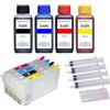 Inkpro Cartucce ricaricabili E405 XL con chip autoresettante + 4 x 100 ml di inchiostro per Workforce WF-7310, 7830, 7835, 7840, Pro WF-3820, 3825, 4820, 4825, 4830