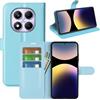 Fertuo Cover per Xiaomi Redmi Note 14 Pro 4G, Custodia Portafoglio Cover a Libro in Pelle Flip Case con Silicone Bumper, Fibbia Magnetica, Porta Carte, Kickstand, Blu