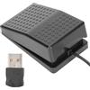 Mtlavishness Pedale Tastiera Interruttore a Pedale USB Nterruttore Meccanico a Pedale Singolo USB Programma Hot Key Controllo con Cavo da 2 Metri Per Gaming Lavoro E Applicazioni Mediche