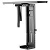 RICOO Supporto PC scrivania TRH-05 Montaggio della case sotto tavolo Girevole 360 gradi Cassa computer fisso Salvaspazio Appoggio CPU Nero