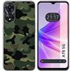 Tumundosmartphone Cover Silicone per Oppo A78 5G Disegno Mimetico Disegni
