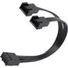 Chevnzev Cavo Sdoppiatore Ventola A 4 Pin per Scheda Madre Adattatore da 1 A 2 4 Pin Ampia Compatibilità Lunghezza 10 Cm Ramatura Stagnata Distribuzione Efficiente Alimentazione