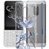 KJYFOANI Custodia Cover per Nokia 230 4G 2024, Trasparente Morbido Shell Protettivo Custodie, Ultra Sottile Silicone Case Anti-Graffio Guscio per Nokia 230 4G 2024 (2.80) - Uccello libero